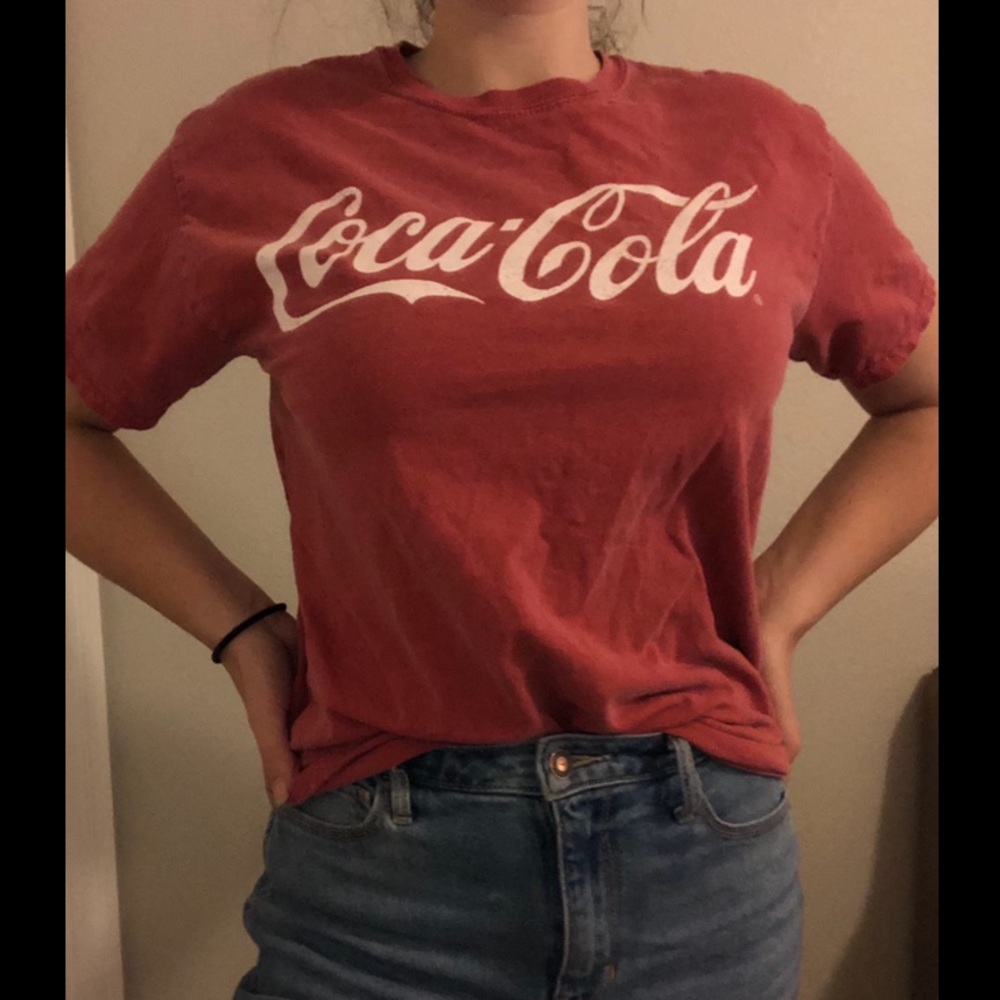 Oversized red coca-cola t-shirt